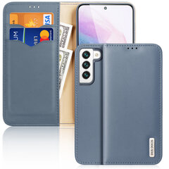 Natūralios odos dėklas Dux Ducis Hivo Samsung Galaxy S22, mėlyna kaina ir informacija | Telefono dėklai | pigu.lt