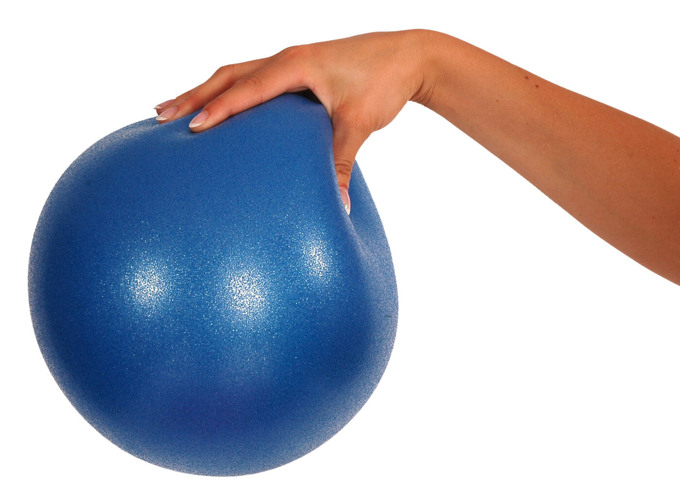Pilateso kamuolys Mambo Max Pilates Soft-Over-Ball, 18 cm, mėlynas kaina ir informacija | Gimnastikos kamuoliai | pigu.lt