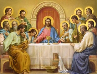 Tapybos pagal skaičius rinkinys 40x50 cm The Last Supper kaina ir informacija | Tapyba pagal skaičius | pigu.lt