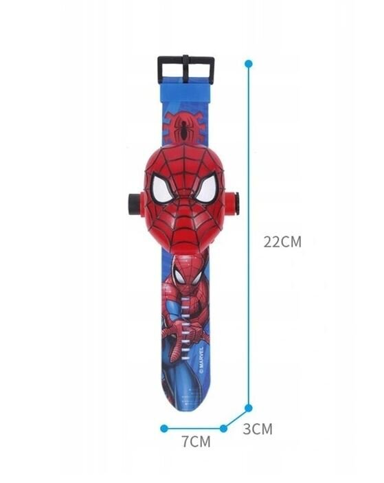 Laikrodis su projektoriumi Spider-Man kaina ir informacija | Aksesuarai vaikams | pigu.lt
