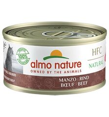 Almo Nature HFC Natural, katėms, jautiena, 70 g kaina ir informacija | Konservai katėms | pigu.lt