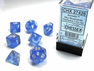 Kauliukų rinkinys Borealis Sky Blue CHX27426 kaina ir informacija | Stalo žaidimai, galvosūkiai | pigu.lt