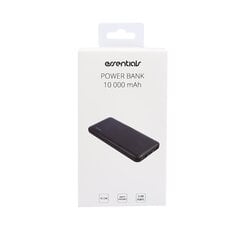 Nešiojama baterija Essentials 10 000mAh, 2xUSB-A, black цена и информация | Зарядные устройства Power bank | pigu.lt