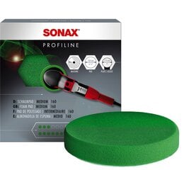Sonax зеленый полировальный диск средней жесткости, 160мм цена и информация | Автопринадлежности | pigu.lt