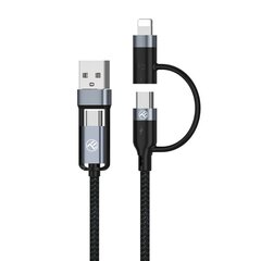 Tellur TLL155411, USB-A/USB-C/Lightning, 1 м цена и информация | Кабели для телефонов | pigu.lt