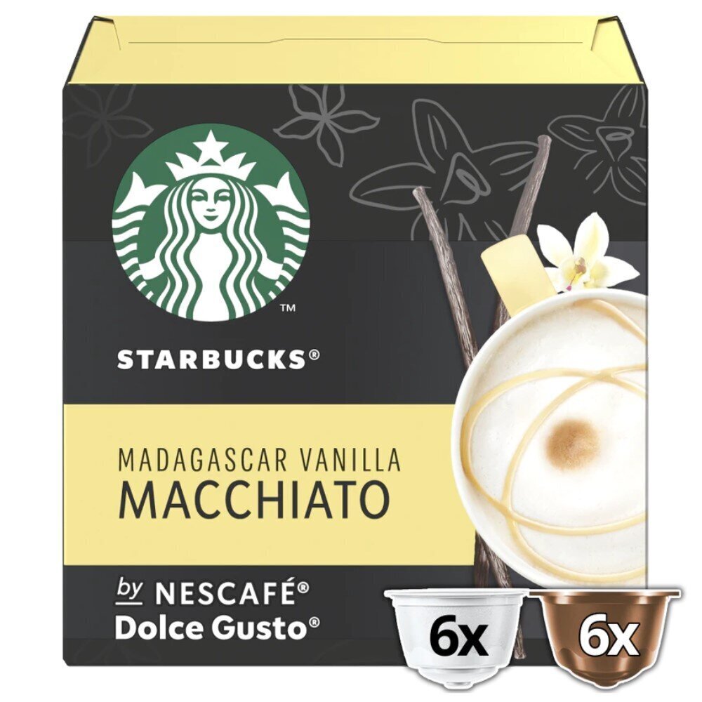 Starbucks Dolce Gusto Vanilla Macchiato 12 шт. Кофе в капсулах цена |  pigu.lt