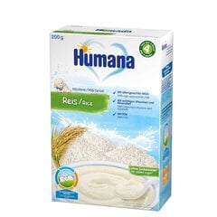 Ryžių pieniška košė Humana, 4 mėn., 200 g kaina ir informacija | Košės | pigu.lt