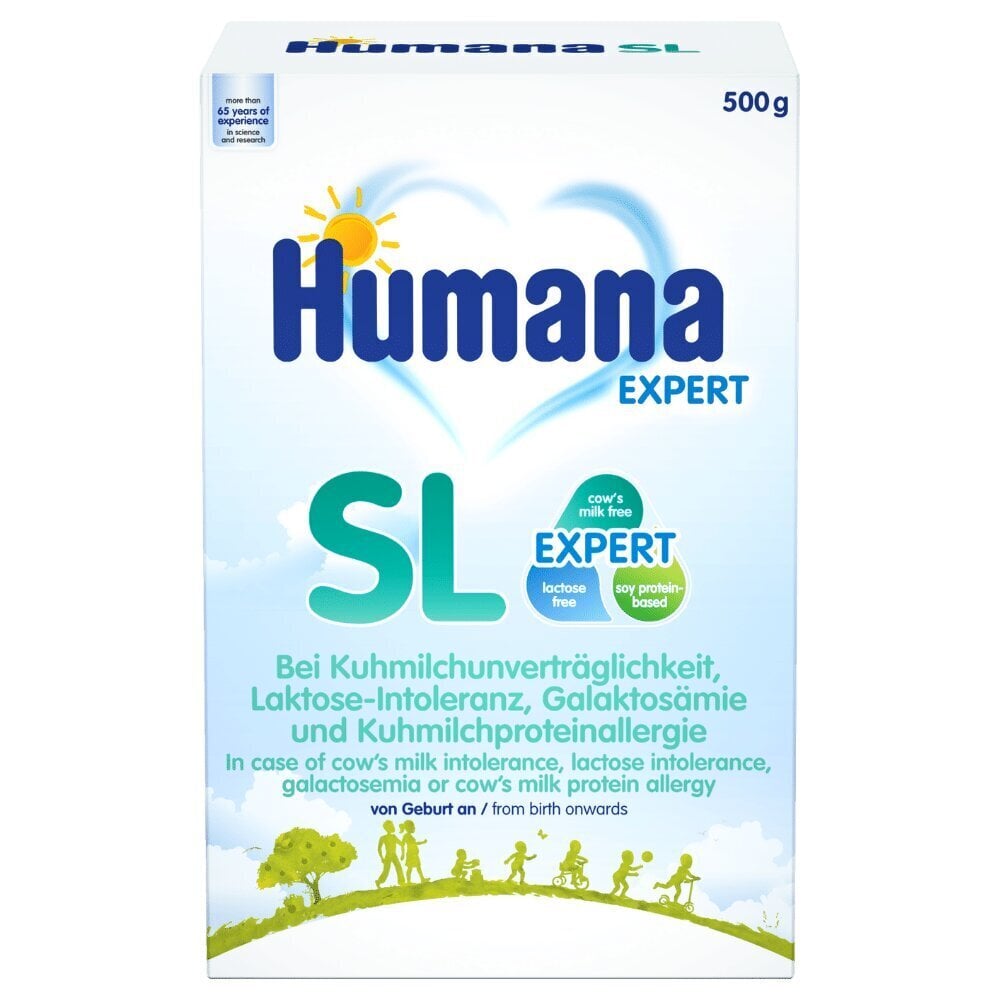 Specialus mišinys vaikams Humana SL Expert, 0+, mėn., 500 g kaina ir informacija | Pradinio maitinimo ir specialios paskirties mišiniai | pigu.lt