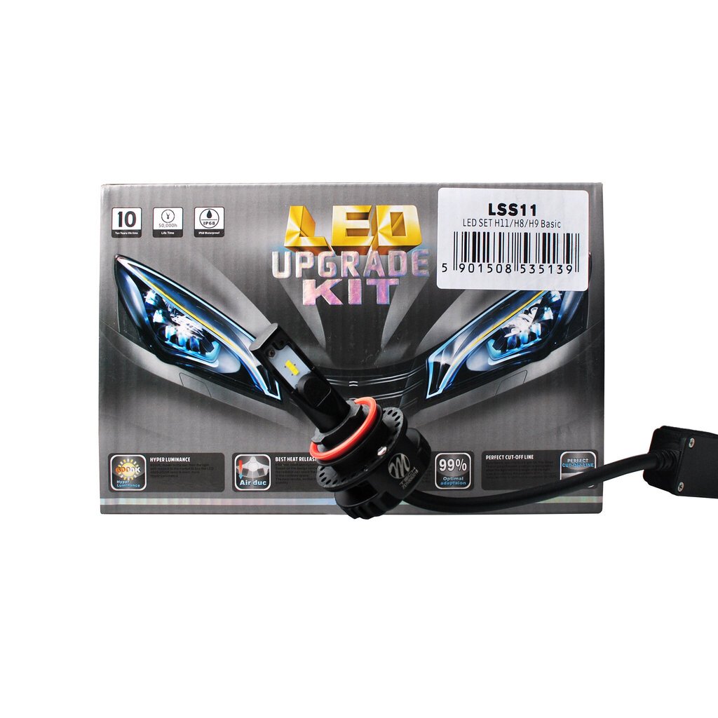 H11/H8/H9 LED Automobilių lemputė, 2 vnt. kaina ir informacija | Automobilių lemputės | pigu.lt