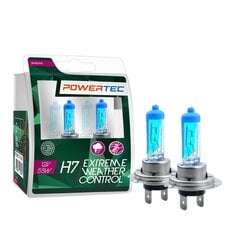 Автомобильная галогеновая лампочка Powertec Extreme Weather Control H7 12V DUO комплект 2 шт. цена и информация | Автомобильные лампочки | pigu.lt