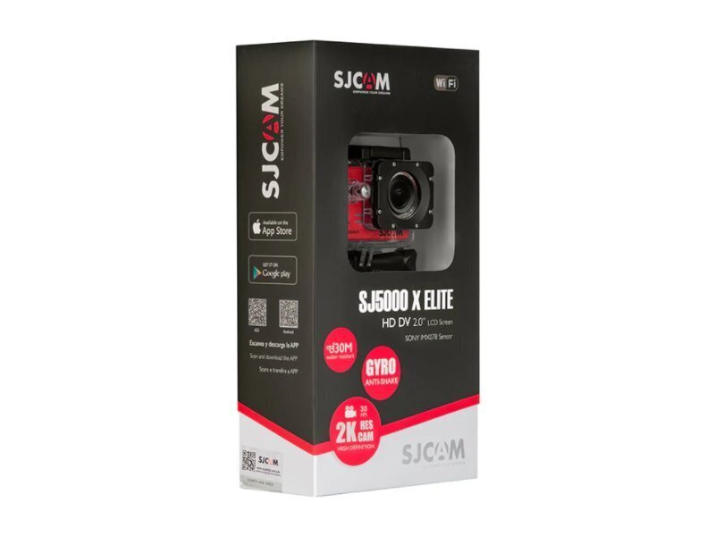 Sjcam SJ5000X, sidabrinė kaina ir informacija | Veiksmo ir laisvalaikio kameros | pigu.lt