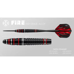 Smiginio strėlytės Harrows Fire High Grade Alloy Steeltip, 3 vnt., juodos, raudonos kaina ir informacija | Smiginis | pigu.lt