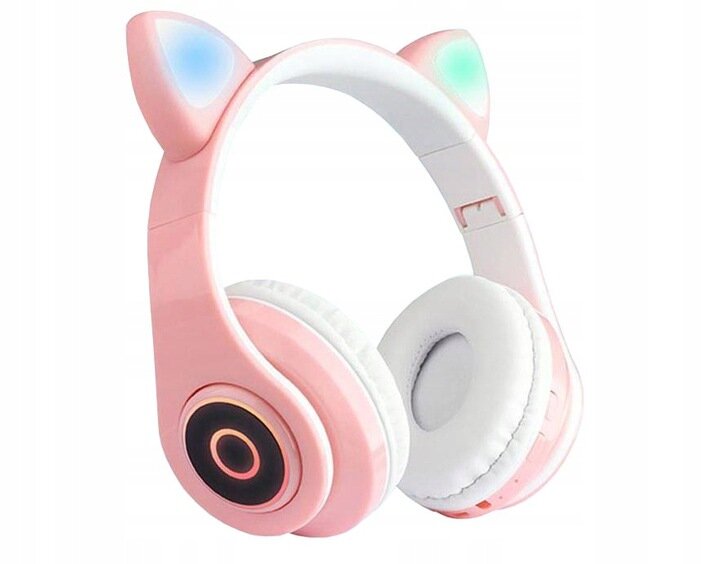 Wireless Headphones With Cat Ears kaina ir informacija | Ausinės | pigu.lt