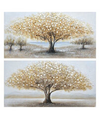 Масляная картина 70x150 см, одно дерево цена и информация | Репродукции, картины | pigu.lt