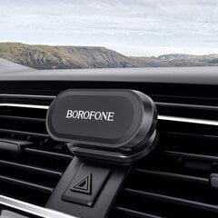 Универсальный автомобильный держатель для телефона Borofone BH29, магнитный, чёрный цена и информация | Держатели для телефонов | pigu.lt