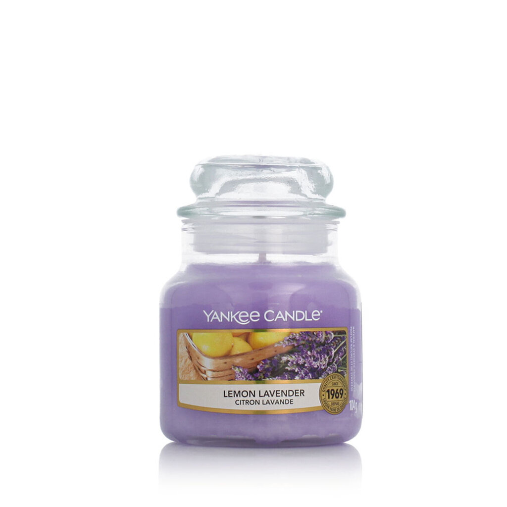 Yankee Candle kvapioji žvakė Lemon Lavender, 104 g kaina ir informacija | Žvakės, Žvakidės | pigu.lt