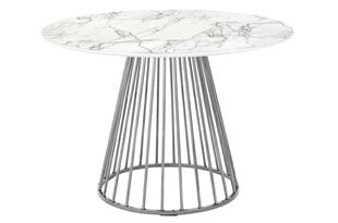 Stalas Glam Marble, 110 cm, pilkas цена и информация | Кухонные и обеденные столы | pigu.lt