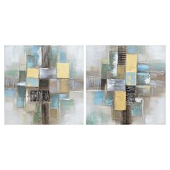 Картина DKD Home Decor, Абстракция (60 x 3 x 60 cm) (2 шт.) цена и информация | Репродукции, картины | pigu.lt