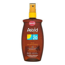 Purškiklis nuo saulės Astrid Sun OF20 suntan oil, 200 ml цена и информация | Кремы от загара | pigu.lt