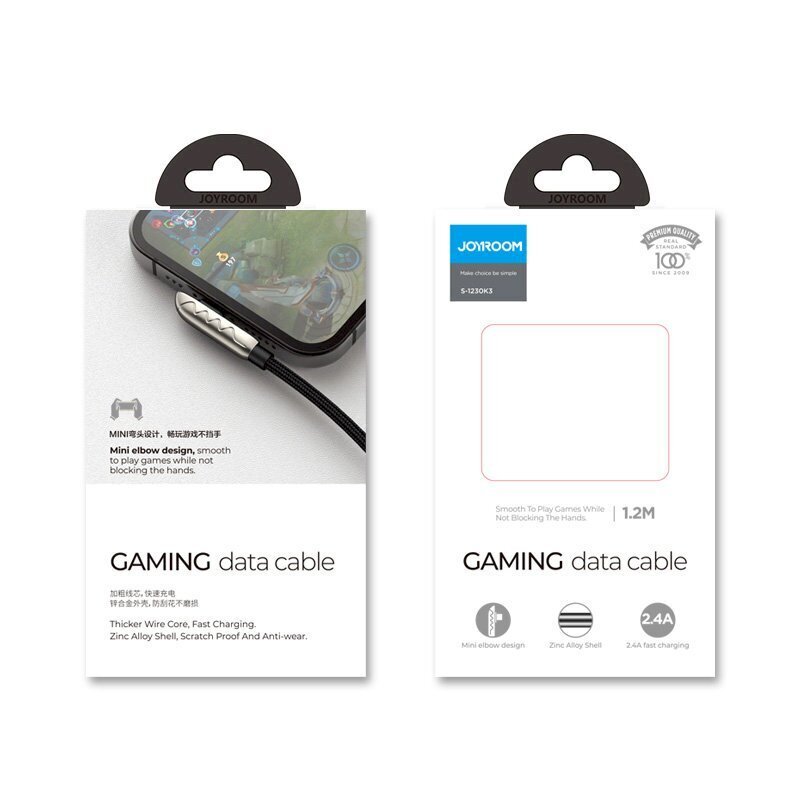 Joyroom Gaming, USB Cable - Lightning, 1.2m kaina ir informacija | Laidai telefonams | pigu.lt