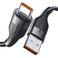 Joyroom USB cable - USB Type C for fast charging / data transmission 6A 1m black (S-1060M12) цена и информация | Кабели для телефонов | pigu.lt