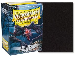 Kortų įmautės Dragon Shield Standard Matte Black, 100 vnt. kaina ir informacija | Stalo žaidimai, galvosūkiai | pigu.lt