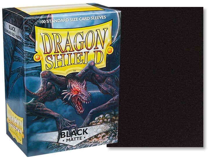 Kortų įmautės Dragon Shield Standard Matte Black, 100 vnt. kaina ir informacija | Stalo žaidimai, galvosūkiai | pigu.lt