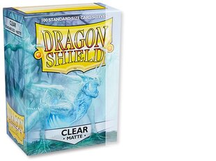 Чехол для карт Dragon Shield Matte Clear, 100 шт. цена и информация | Настольные игры, головоломки | pigu.lt