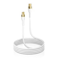 Joyroom Liquid Silicone USB Type C - USB Type C charging / data cable PD 100W 3m white (S-3050N18-10) цена и информация | Кабели для телефонов | pigu.lt