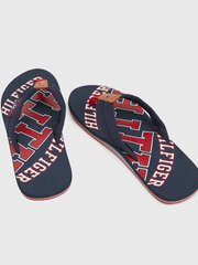 Женские шлепанцы Tommy Hilfiger ESSENTIAL TH BEACH SANDAL, темно-синие FM0FM01369 403 45419 цена и информация | Мужские шлепанцы, босоножки | pigu.lt