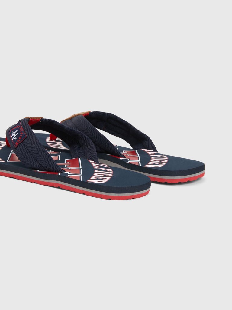 Šlepetės moteriškos Tommy Hilfiger ESSENTIAL TH BEACH SANDAL, tamsiai-mėlynos FM0FM01369 403 45419 kaina ir informacija | Vyriškos šlepetės, basutės | pigu.lt