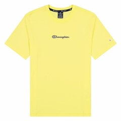 Marškinėliai vyrams Champion Crewneck M S6440322, geltoni kaina ir informacija | Sportinė apranga vyrams | pigu.lt