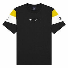 Marškinėliai vyrams Champion Crewneck Color Block M S6440197, juodi kaina ir informacija | Sportinė apranga vyrams | pigu.lt