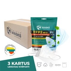 FFP2 medicininiai respiratoriai BM-026 NRD, 500 vnt. kaina ir informacija | Pirmoji pagalba | pigu.lt