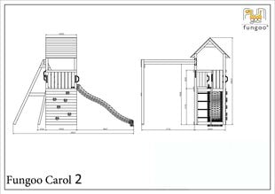 Žaidimų aikštelė Carol 2 kaina ir informacija | Lauko sūpynės | pigu.lt