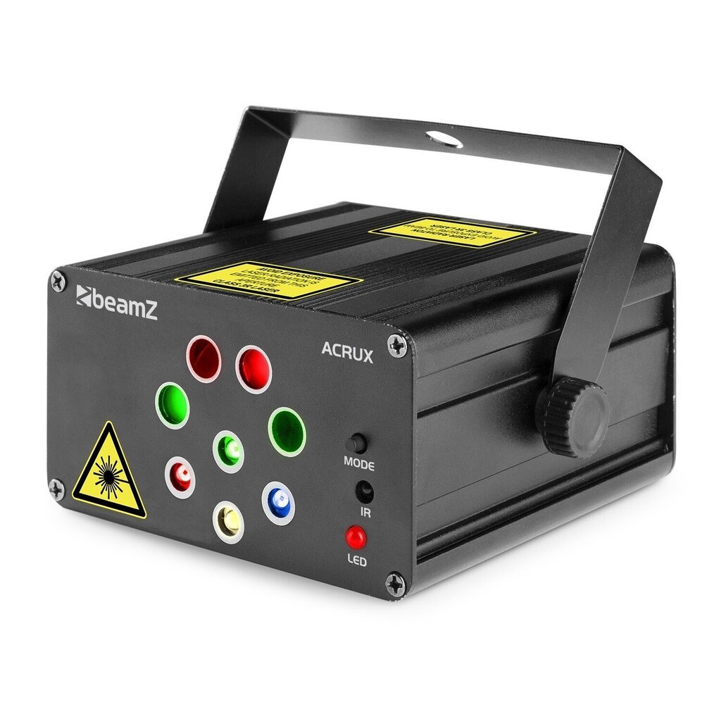 BeamZ Acrux Quatro R/G Party Lazerinė sistema su RGBW šviesos diodais kaina ir informacija | Dekoracijos šventėms | pigu.lt