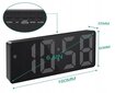 Skaitmeninis laikrodis su žadintuvo ir termometro funkcija цена и информация | Laikrodžiai | pigu.lt