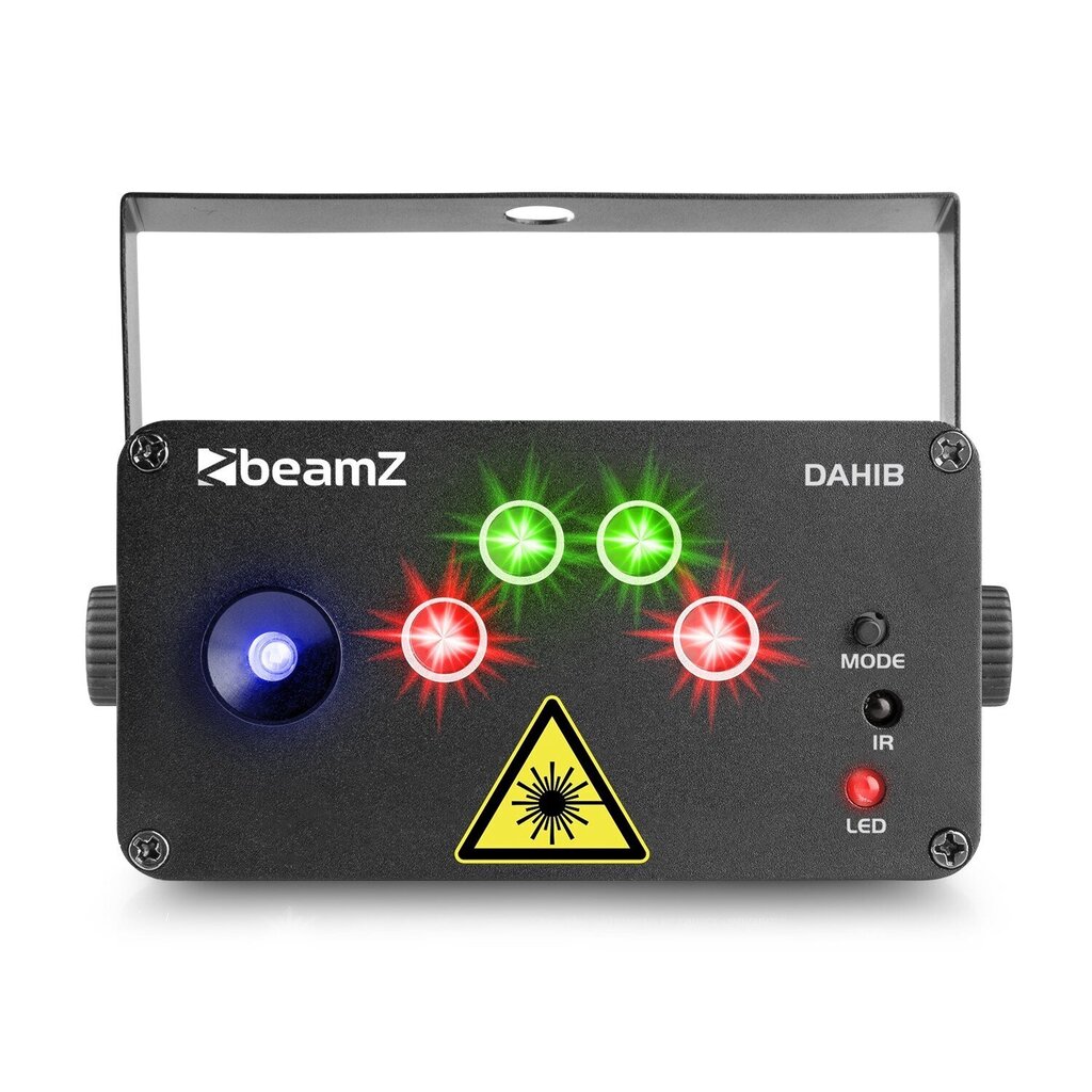 BeamZ Dahib Double RG Gobo lazerinė sistema su mėlynu šviesos diodu kaina ir informacija | Dekoracijos šventėms | pigu.lt