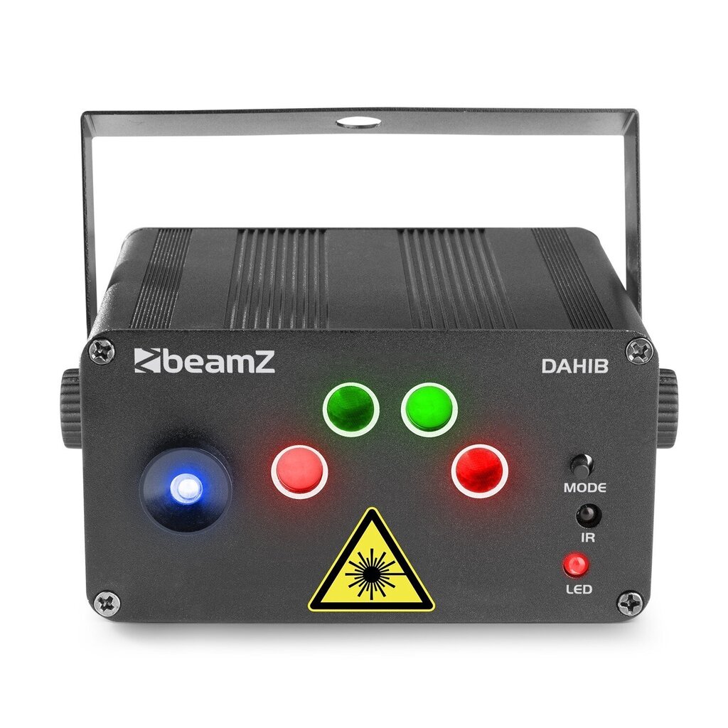 BeamZ Dahib Double RG Gobo lazerinė sistema su mėlynu šviesos diodu kaina ir informacija | Dekoracijos šventėms | pigu.lt