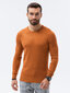 Vyriškas medvilninis megztinis Ombre E177, rudas kaina ir informacija | Megztiniai vyrams | pigu.lt