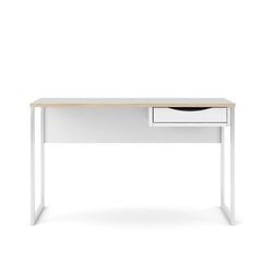 Письменный стол Tvilum Function Plus 130, белый/коричневый цена и информация | Компьютерные, письменные столы | pigu.lt