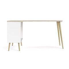 Письменный стол Tvilum Oslo, белый/коричневый цена и информация | Компьютерные, письменные столы | pigu.lt