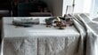 Lininė staltiesė, 220 x 150 cm цена и информация | Staltiesės, servetėlės | pigu.lt