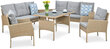 Lauko baldų komplektas Cortina Family, smėlio spalvos цена и информация | Lauko baldų komplektai | pigu.lt