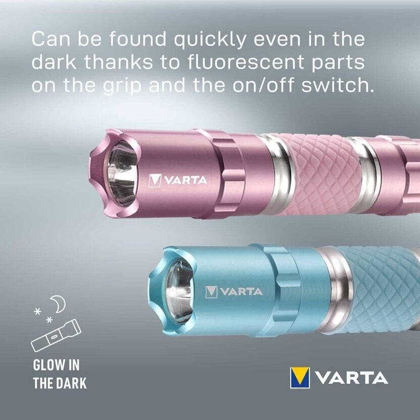 Varta žibintuvėlis LED Lipstick Light 1AA rožinis kaina ir informacija | Žibintuvėliai, prožektoriai | pigu.lt