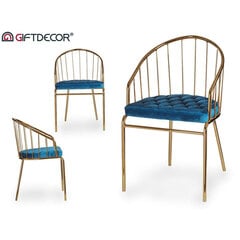 Kėdė Gift Decor, mėlyna kaina ir informacija | Virtuvės ir valgomojo kėdės | pigu.lt
