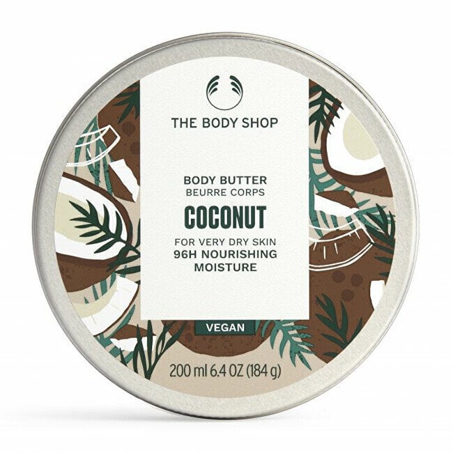 Kūno sviestas labai sausai odai The Body Shop Coconut Body Butter, 200 ml kaina ir informacija | Kūno kremai, losjonai | pigu.lt