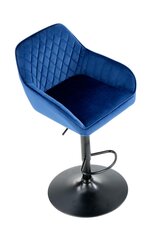 Baro kėdė Halmar H103, mėlyna kaina ir informacija | Virtuvės ir valgomojo kėdės | pigu.lt