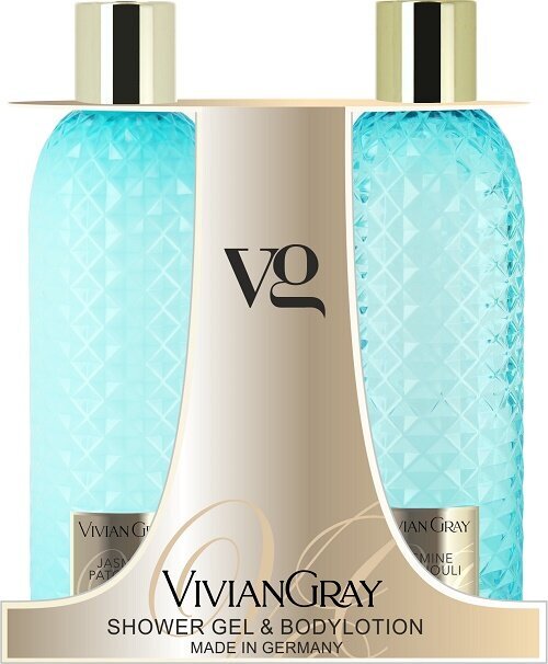 Rinkinys dušo želė ir kūno losjonas Vivian Gray Gemstone Jasmine & Patchouli, 2 x 300 ml kaina ir informacija | Dušo želė, aliejai | pigu.lt