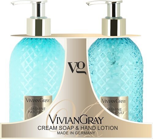 Skystas kremas-muilas ir rankų losjonas Vivian Gray Gemstone Jasmine & Patchouli, 2 x 300 ml kaina ir informacija | Muilai | pigu.lt